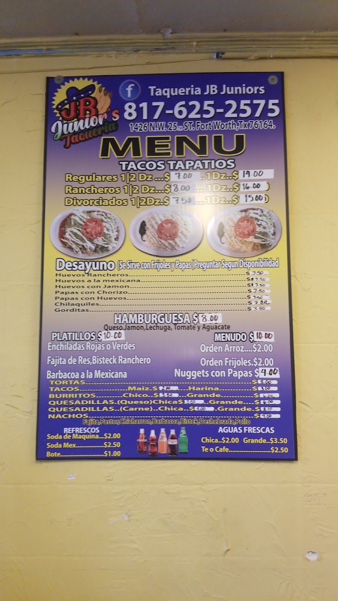 J.B Junior Taqueria Menu - Image 4
